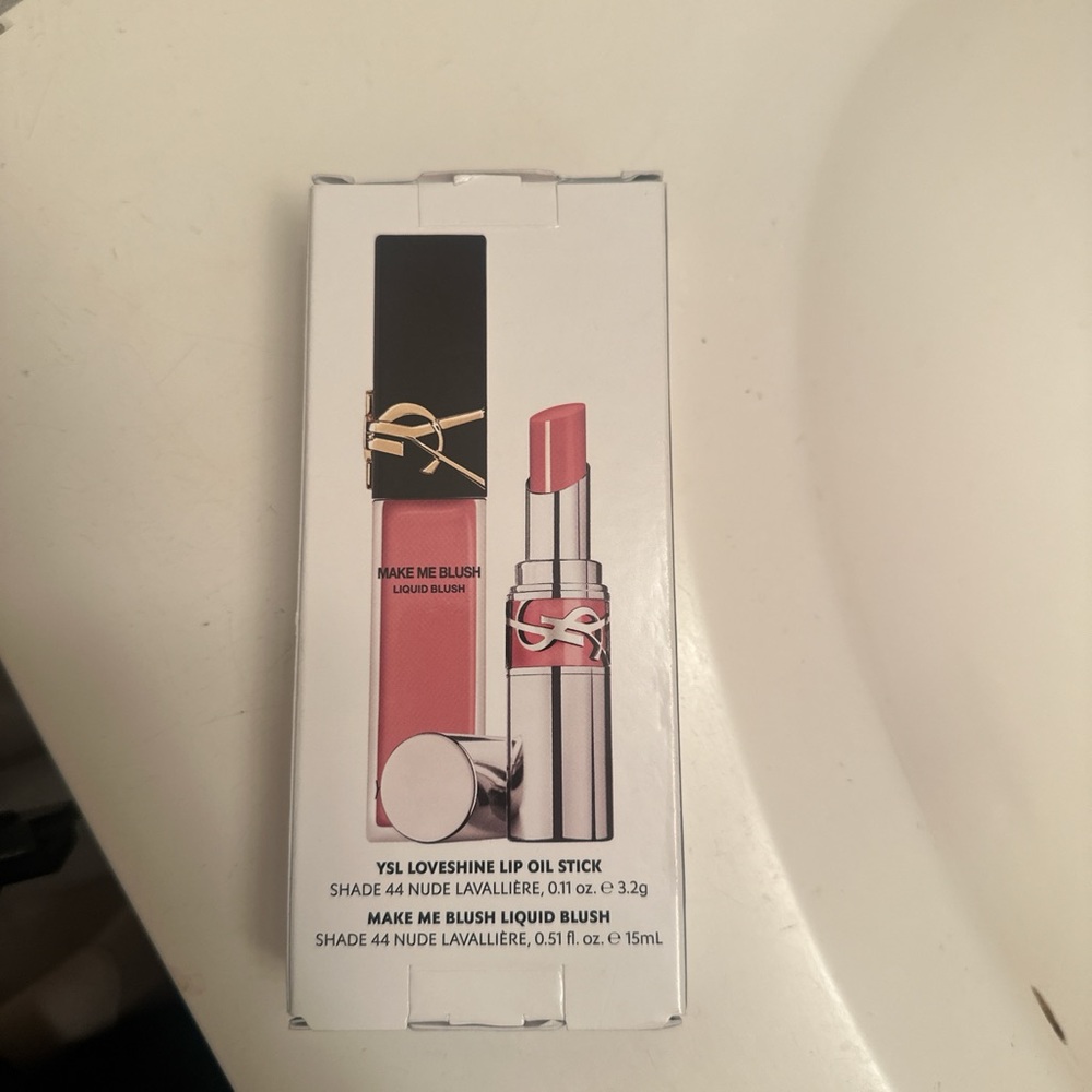 YSL lip oil stick and liquid blush